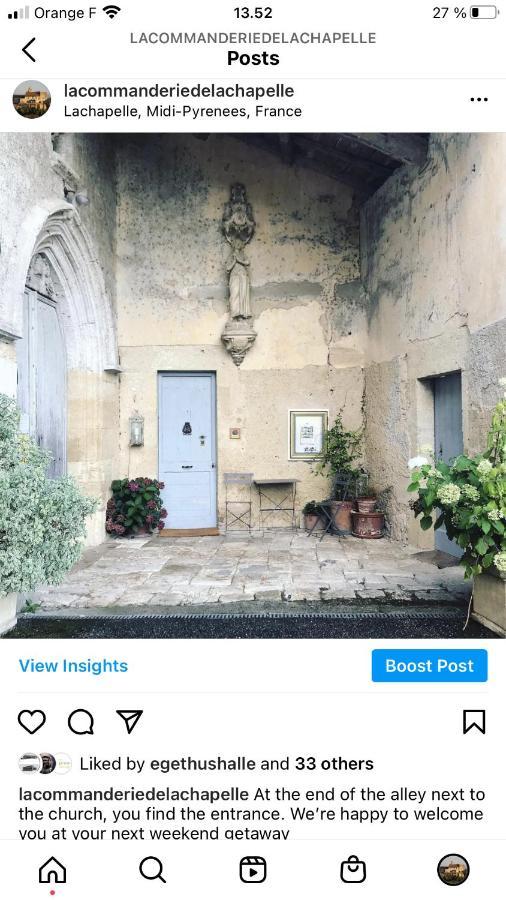 B&B La Commanderie De Lachapelle Lachapelle (Tarn-et-Garonne) Exterior foto